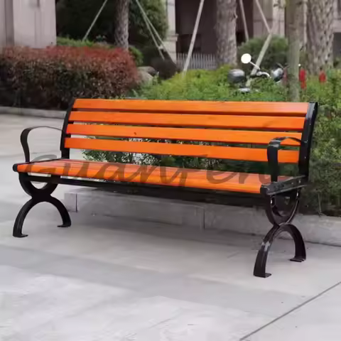 Banc fonte ouvragée et lattes bois massif